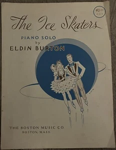 The Ice Skaters Piano Solo by Eldin Burton 1952 Boston Music Co. Sheet Music - Imagen 1 de 3