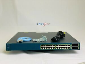 Cisco WS-C3560E-24TD-S 24 Port Gigabit Switch - SAME DAY SHIPPING