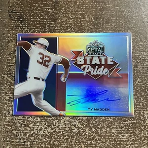 2021 LEAF METAL DRAFT STATE PRIDE SILVER TY MADDEN Auto - Picture 1 of 2