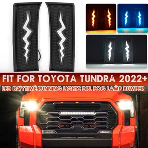 1Pair For Toyota Tundra 2022-2024 LED Daytime Running Lights DRL Fog Lamp Bumper - Bild 1 von 11