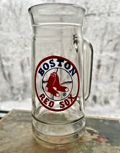 Boston Red Sox, Vintage, MLB, Glass Mug - Picture 1 of 4