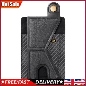Leather Phone Card Holder with Adjustable Stand for Back of Phone - Zdjęcie 1 z 11
