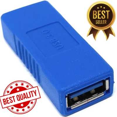 NEW USB 3.0 A Female to Female Converter Adapter Connector Joiner Coupler Cable - Image 1 of 4
