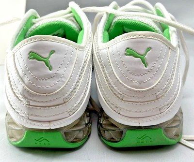 Puma "Cell" Vintage White, Silver, Green RARE Running Shoes Size US10, worn once - Image 1 of 4