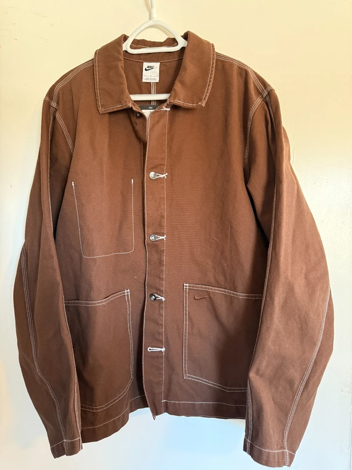 Chaqueta Nike Life Canvas Chore MARRÓN - L Grande - Swoosh Utility NUEVA - FN0356-259 Foto 1 de 4