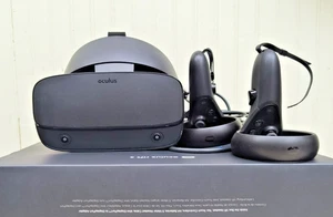 Oculus Rift S PC-Powered VR Gaming Headset - Black Includes Cables, Controllers - Picture 1 of 8