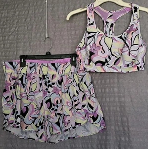 Avia Active Damen Shorts XL Oberteil L Blumen Kordelzug sportlich HINWEIS VERSCHIEDENE GRÖßEN - Bild 1 von 12
