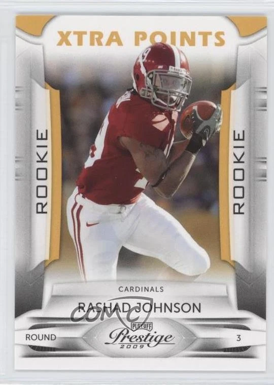 2009 Playoff Prestige Xtra Points Gold /250 Rashad Johnson #193 Rookie RC - Image 1 of 2