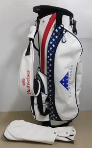 Budweiser Folds of Honor Golf Stand Bag W/ Rain Cover - NEVER USED - Picture 1 of 24