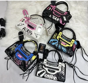 Heiße Graffiti Handtasche Mode Motorrad Schulter Umhängetasche Straßenparty - Bild 1 von 20