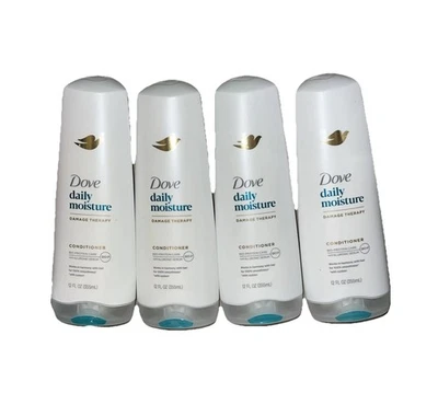 4 Dove Daily Moisture Damage Therapy 12 fl. oz. Conditioners w/ Bio Protein Care - Image 1 of 2