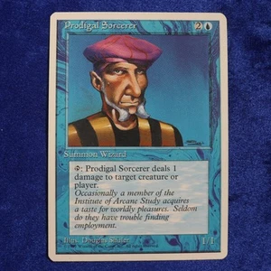 Magic The Gathering 1995 Magic The Gathering cuarta edición: Prodigal Sorcerer (MTG163) Shuler - Imagen 1 de 2