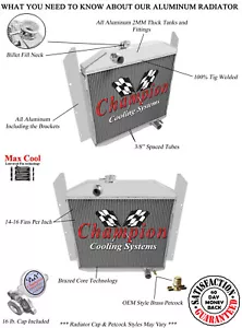 1949 50 51 52 Studebaker Truck Champion 3 Row Core Alum Alliant Radiator - Bild 1 von 7