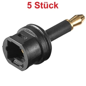 Adapter 1 Mini Klinke Stecker 3,5mm auf Opto optisch Kupplung Buchse weiblich - Bild 1 von 1