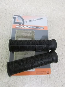 NEW MOOSE BLACK ATV GRIPS HONDA YAMAHA SUZUKI POLARIS KTM KAWASAKI 90cc UP - Picture 1 of 1