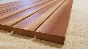 AFRICAN MAHOGANY / SAPELE BOAT DECK SOLID WOOD SLATS - 18MM MULTIPLE SIZES - Picture 1 of 6