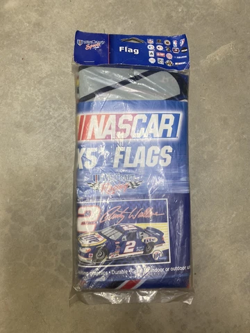 WinCraft Sports NASCAR Racing Flag 3' x 5' Rusty Wallace Miller Lite New Sealed Cover