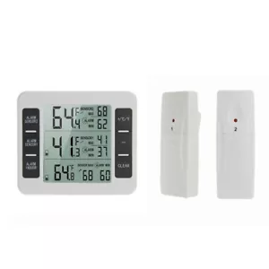 Wireless Digital Refrigerator Freezer Fridge Thermometer Temperature Monitor - Picture 1 of 34