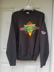 Vintage Ski-Doo Snowmobile Sweatshirt Mens Black Snow Machine Racing Crewneck L - Picture 1 of 9
