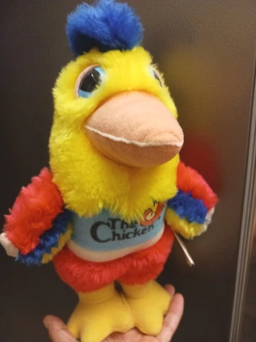 DAKIN THE FAMOUS CHICKEN STUFFED PLUSH DOLL SAN DIEGO PADRES 1983 12" MASCOT NWT Cover