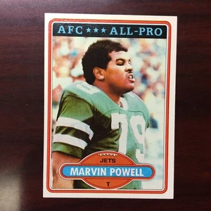 1980 Topps Football #285 Marvin Powell New York Jets - Bild 1 von 2