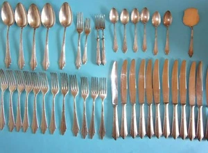 WMF BESTECK FÄCHERMUSTER MODELL - 90 er Silberauflage - 40-teilig  - Bild 1 von 12