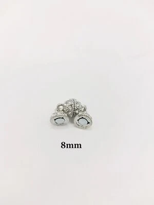 5 Pcs Magnetic Clasp Rhinestone Ball Accessories Strong Fixed Connector Closure - Image 1 of 4