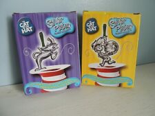 Cat in the Hat Silver Plated Ornaments Mischievous Cat & Thing 1 Having a Ball 