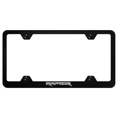 Ford Raptor Laser Etched Logo Wide Body License Plate Frame - Image 1 of 3