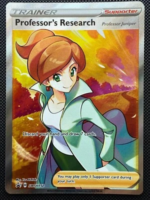 Professor's Research SWSH152 Sword & Shield Promo Card NM Pokemon TCG Juniper - Image 1 of 2