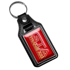 Compatible w 1987-1990 Muscle Car GTA Trans Am Pontiac  Faux Leather Key Ring - Bild 1 von 9
