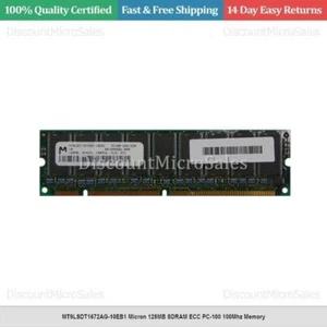 MT9LSDT1672AG-10EB1 Micron 128MB SDRAM ECC PC-100 100Mhz Memory - Picture 1 of 1