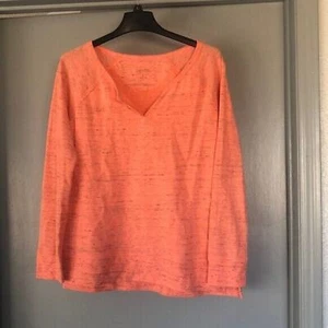 Calvin Klein Performance Quick Dry XL Orange Heather Sweatshirt Long Sleeve - Picture 1 of 4
