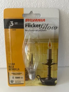 3W Sylvania Flicker Glow CA8 IndoorBulb-Indoor/Outdoor - Picture 1 of 1