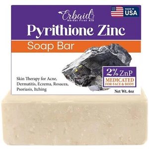 Pyrithione Zinc Soap Bar for Face & Body, 4oz | 2% ZnP 4 Ounce (Pack of 1) - Picture 1 of 7