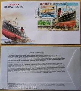 Jersey Stamps "Jersey Shipwrecks" £3 Miniature Sheet First Day Cover 2011 - Picture 1 of 3