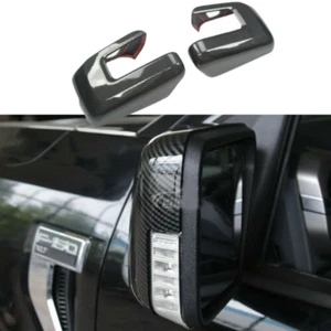 Carbon Fiber Exterior Side RearView Mirror Cover Trim For Ford F150 2021-2022 - Bild 1 von 10
