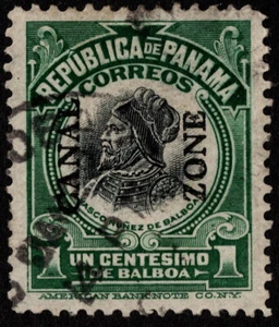Canal Zone Stamp Scott # 31 Used VF-XF Centering w/ Town Cancel - 1 Cent Balboa - Picture 1 of 1