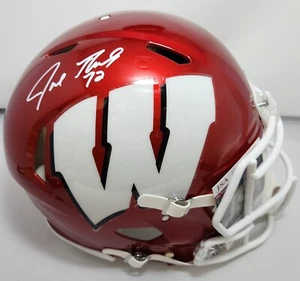 Casco de Velocidad FLASH Auténtico Tejón Joe Thomas Firmado Tamaño Completo AUTOMÁTICO - JSA - Imagen 1 de 1