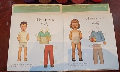 Lot of 2 Oliver + S patterns, NEW uncut. AFTER SCHOOL & NATURE WALK - Image 1 of 2