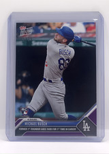 🟪 MICHAEL BUSCH Rookie Card 1st HR PURPLE 25/25 Dodgers 2023 Topps Now #758