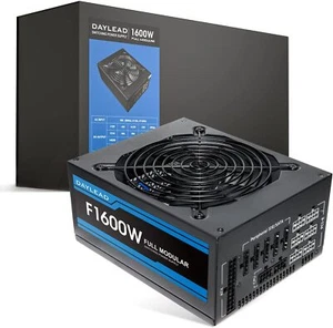 1600W Mining Power Supply 80 plus Gold Full Modular ATX PSU for BTC Mining Rig - Picture 1 of 7