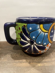 Mexico Talavera Ceramic Cup Hand Painted - Picture 1 of 6