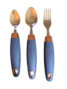 Disabled Cutlery Set Arthritis Easy Grip Eating Aids for Elderly Large Handled - Picture 1 of 2