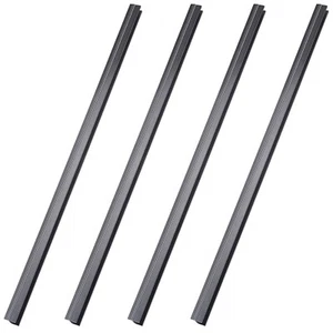 4 Pieces Hanging File Rails PVC Black File Rails Hanging File System Keeping ... - Picture 1 of 7