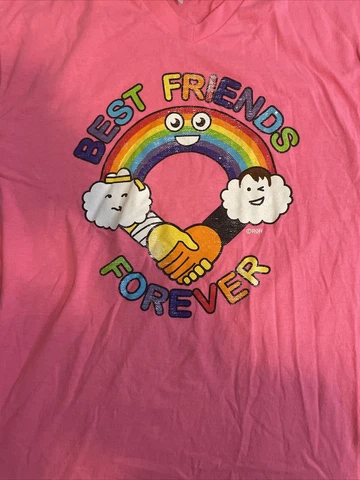 Best Friends Forever Trent & Chuck Pink T-Shirt Men's L ROH Wrestling AEW Cover