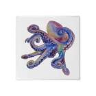 'Colourful Octopus' 108mm Square Ceramic Tile (TD00010242)