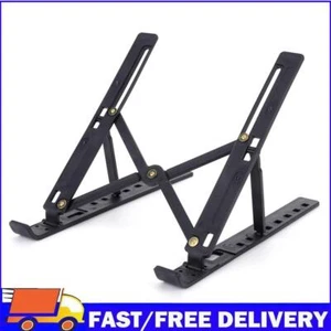 Foldable Holder Adjustable Tablet Stand Bracket for Laptop Phone (Black) - Afbeelding 1 van 12