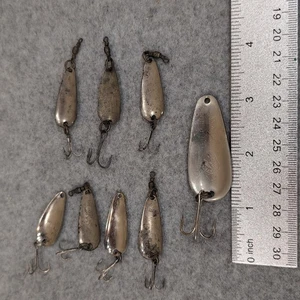 Lote de señuelos de pesca vintage Nebco cuchara señuelo estilo torpedo aparejos de pesca de metal - Imagen 1 de 3