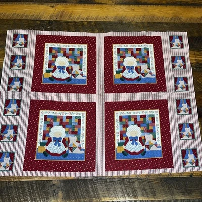 Doll Red Vintage Pillow Top VIP 14x14 Cranston 100% COTTON 32.5 x 45 - Image 1 of 4